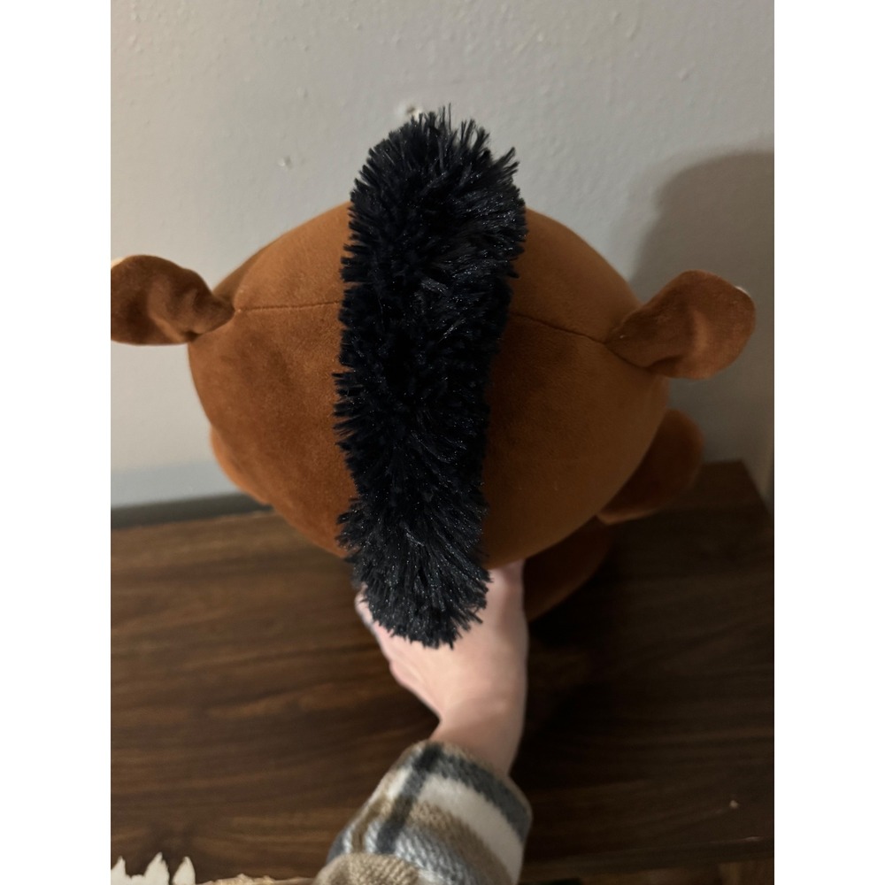Toy Box Plush Horse Brown Stuffed Animal Toy Squishy 12 inch - Picture 9 of 9